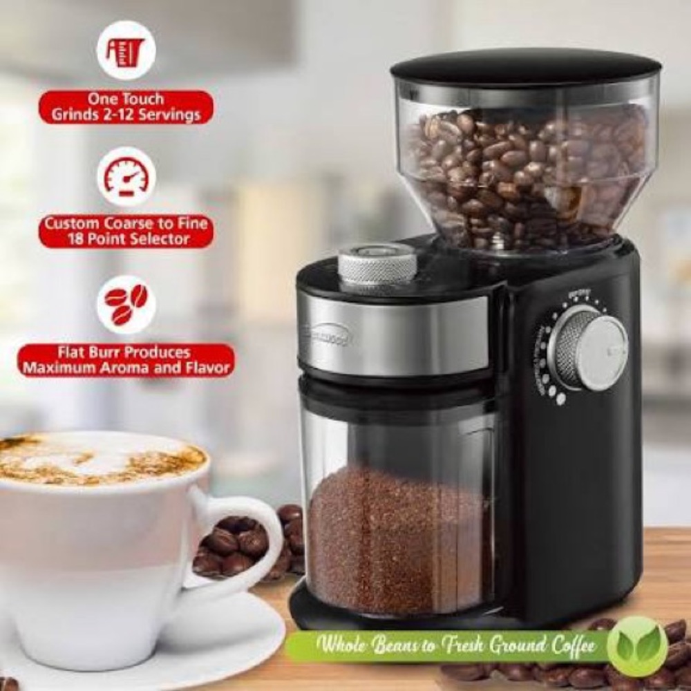 Brentwood CG-2021BK Electric Coffee Grinder, standard, Black